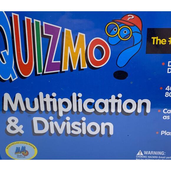 Quizmo Multiplication & Division Bingo World Class Learning Material Vintage - Picture 4 of 5
